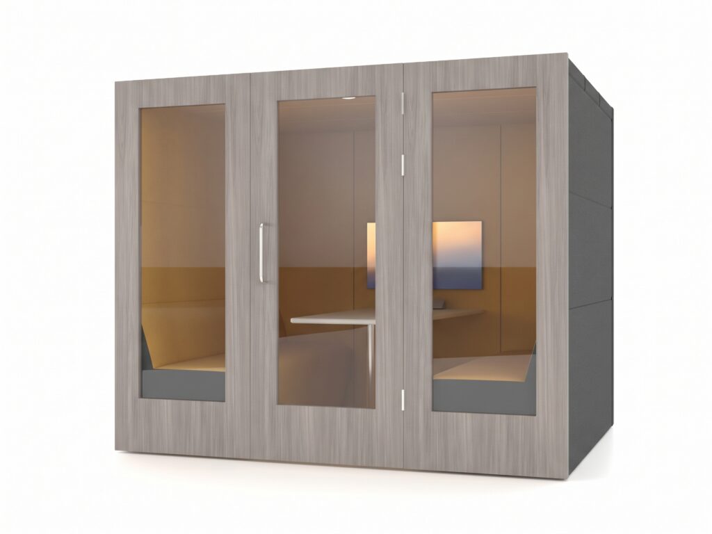 Citrus Seating Shelton Office pod with timber and glass doors