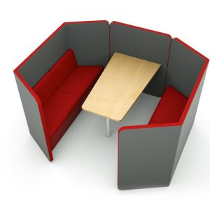 Citrus Seating Peter 4 Person Work Space Booth Office Pod