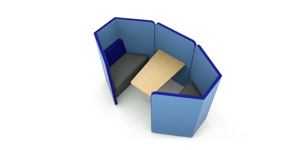 Citrus Seating Peter 2 Person Work Space Pod Office Booth