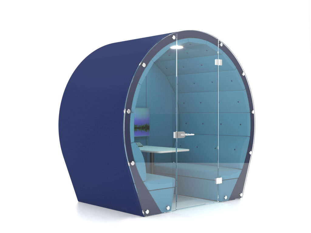 Ocean Office Pod Glass Frontage