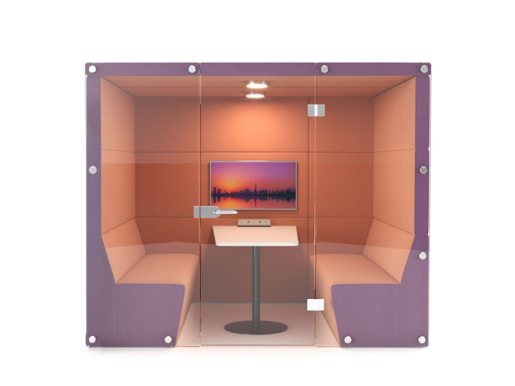 Citrus Seating Shelton Office Pod with glass doors