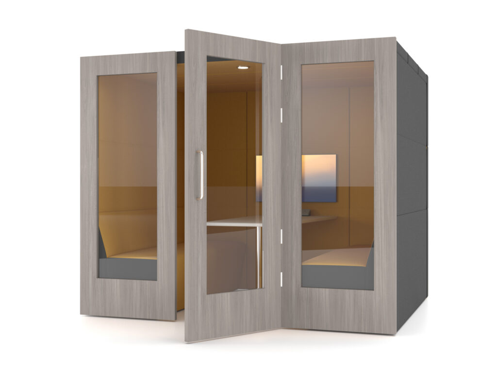 Citrus Seating Shelton Office Pod with glass doors